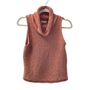 Anthropologie Pilcro Open Knit Cowlneck Sleeveless Sweater Top Size XS